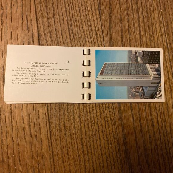 Vtg 1960s Denver Colorado Souvenir Mini Photo Postcard Book 11 Kodachrome Repros - Picture 4 of 8